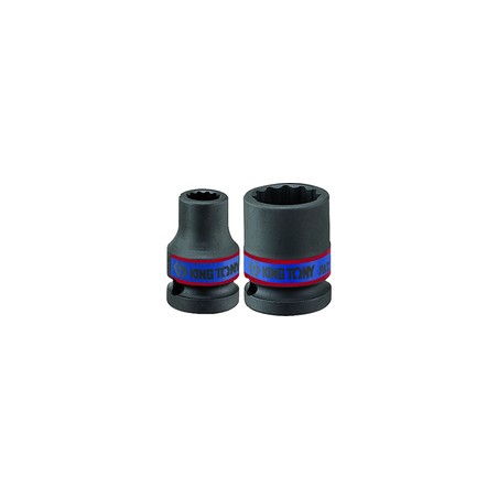 KING TONY  : Douille à chocs Métrique 3/4" (19.05mm) Standard 17 mm