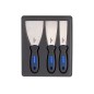 Jeu de grattoirs plats à mastic - 3 pièces