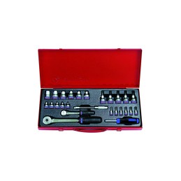 KING TONY  : Coffret de douilles 1/4" et 1/2" TORX - 26 pièces