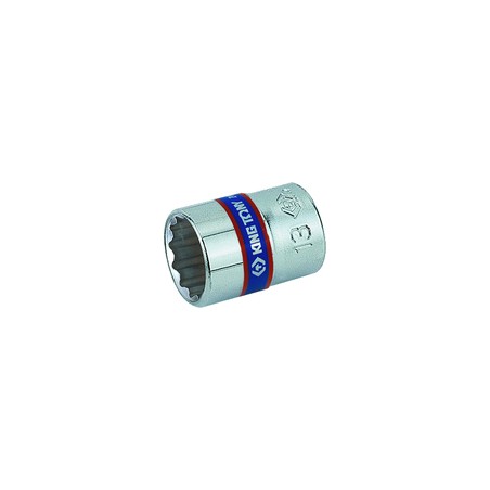KING TONY  : Douille Métrique 1/4" (6.35mm) Standard 10 mm