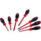 Tournevis "isolé 1000v" à fente et pozidriv - (Jeu de 7 pièces) - 30607MR