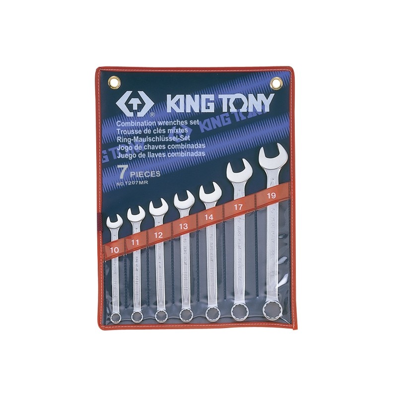 KING TONY  : Trousse de clés mixtes métriques - 7 pièces