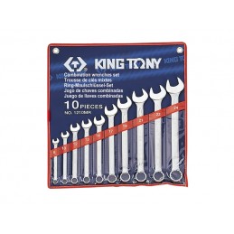 KING TONY  : Trousse de clés mixtes métriques - 10 pièces