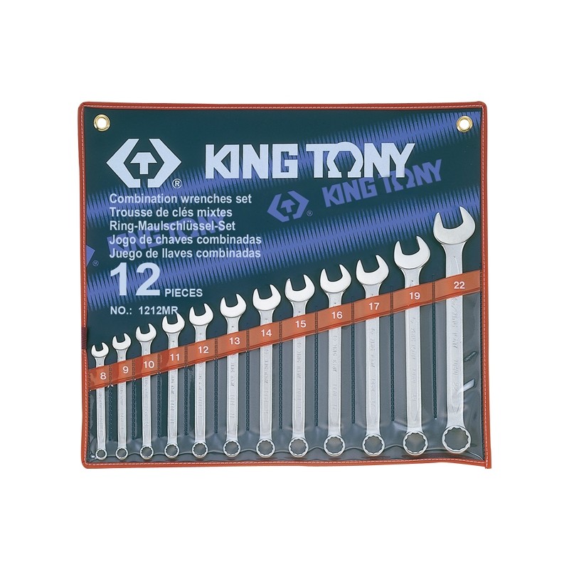 KING TONY  : Trousse de clés mixtes métriques - 12 pièces