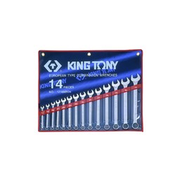 KING TONY  : Trousse de clés mixtes métriques - 14 pièces