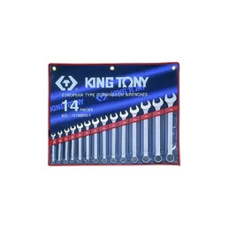KING TONY  : Trousse de clés mixtes métriques - 14 pièces
