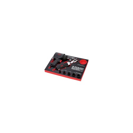 KING TONY  : Module Mousse clé à chocs 1/2" - Cliquet pneumatique et accessoires