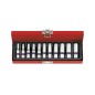 Coffret de douilles 1/4" métriques - 11 pièces Coffret de douilles 1/4" métriques - 11 pièces