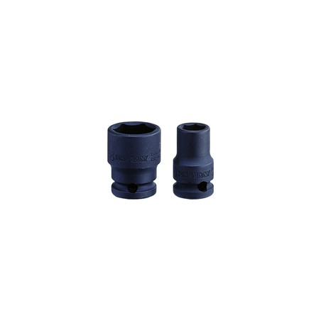 KING TONY  : Douille à chocs Métrique 1/4" (6.35mm) Standard 13 mm