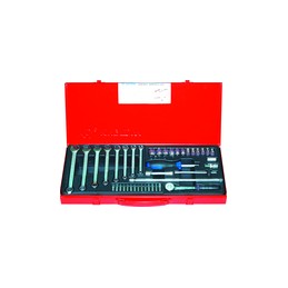 Coffret de douilles métriques et accessoires 1/4" - 41 pièces