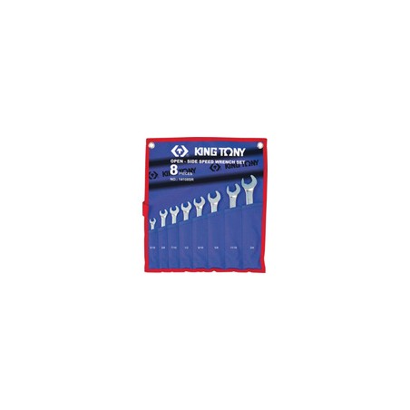 KING TONY  : Trousse de clés mixtes SpeedOpen pouces - 8 pièces