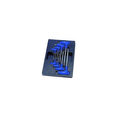 KING TONY  : Thermoformé de clés mâles TORX et RESISTORX  - 8 pièces