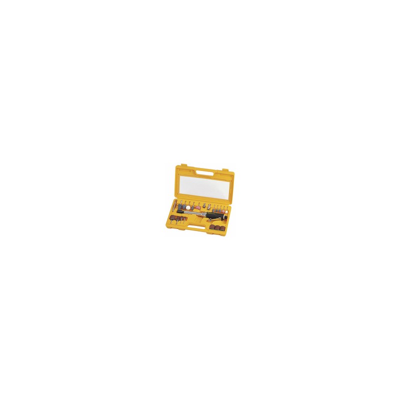 Coffret meuleuse droite avec accessoires - 35 pièces Coffret meuleuse droite avec accessoires - 35 pièces