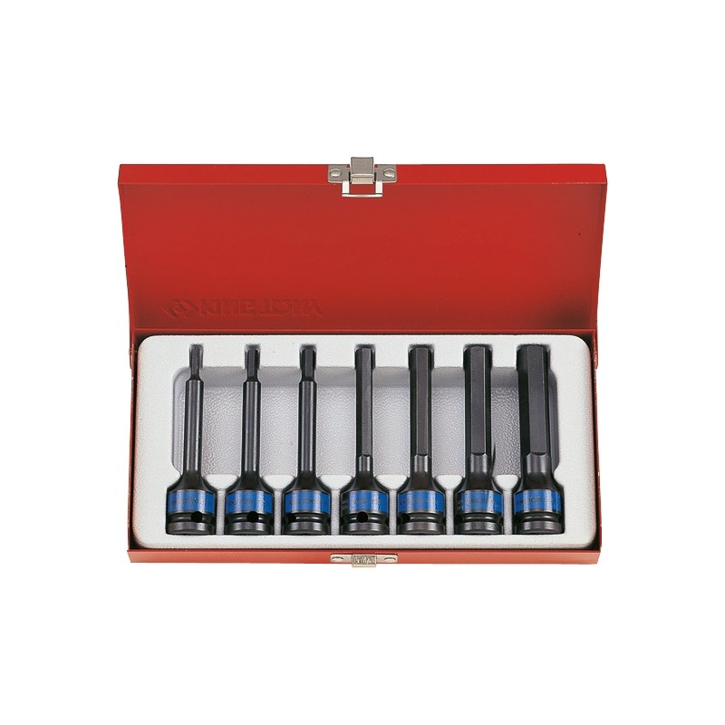 Coffret de 11 douilles longues 3/8” 6 pans