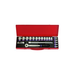 Coffret de douilles métriques et accessoires 1/2" - 20 pièces "Spéci