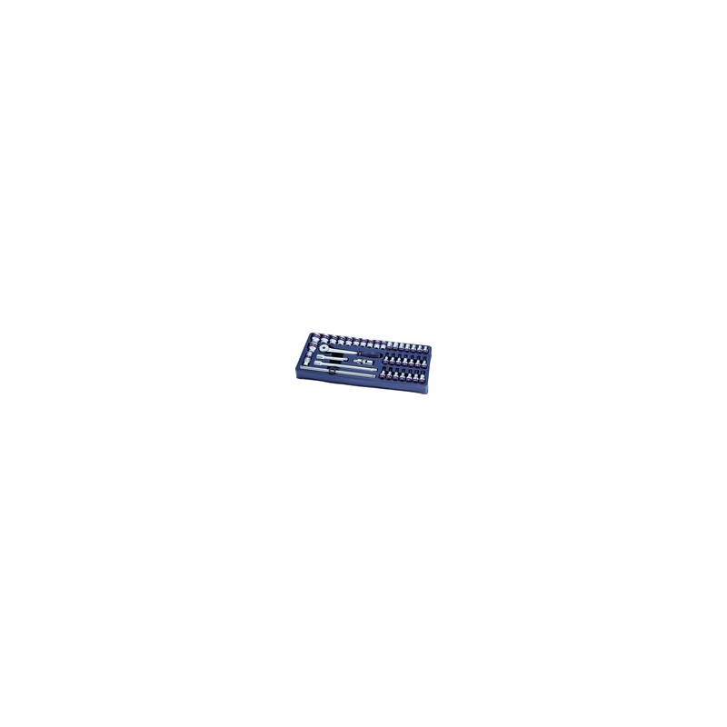 Thermoformé de douilles et accessoires 1/2" métriques - 38 pièces Thermoformé de douilles et accessoires 1/2" métriques - 38 pièces