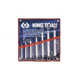 KING TONY  : Trousse de clés polygonales contrecoudées pouces - 7 pièces