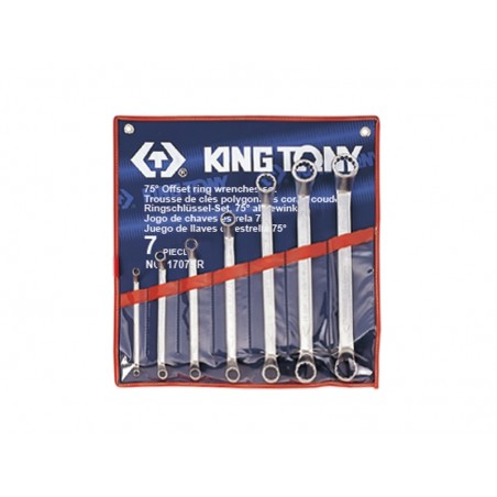 KING TONY  : Trousse de clés polygonales contrecoudées pouces - 7 pièces