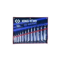 KING TONY  : Trousse de clés polygonales contrecoudées métriques - 12 pièces