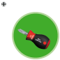 Tournevis manche court ph03x25 phillips