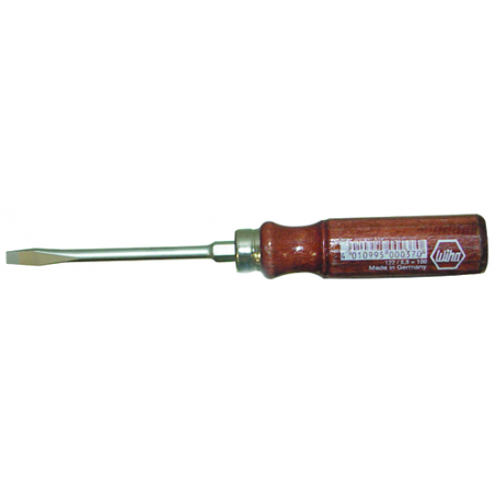 ELIOS  : Tournevis manche bois longueur 100mm d 5.5