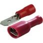 Assortiment de cosse plate mâle / femelle isolée 4.8mm rouge (boite de 20) Assortiment de cosse plate mâle / femelle isolée 4.8mm rouge (boite de 20)