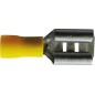 Cosses plates femelles 6.3mm jaune (boite de 17)