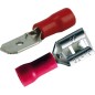 Assortiment de cosse plate mâle / femelle 6.3mm rouge (boite de 22) Assortiment de cosse plate mâle / femelle 6.3mm rouge (boite de 22)