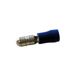 : Cosses rondes diamètre 4mm mâle bleu (boite de 20)