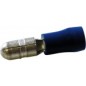 Cosses rondes diamètre 4mm mâle bleu (boite de 20)