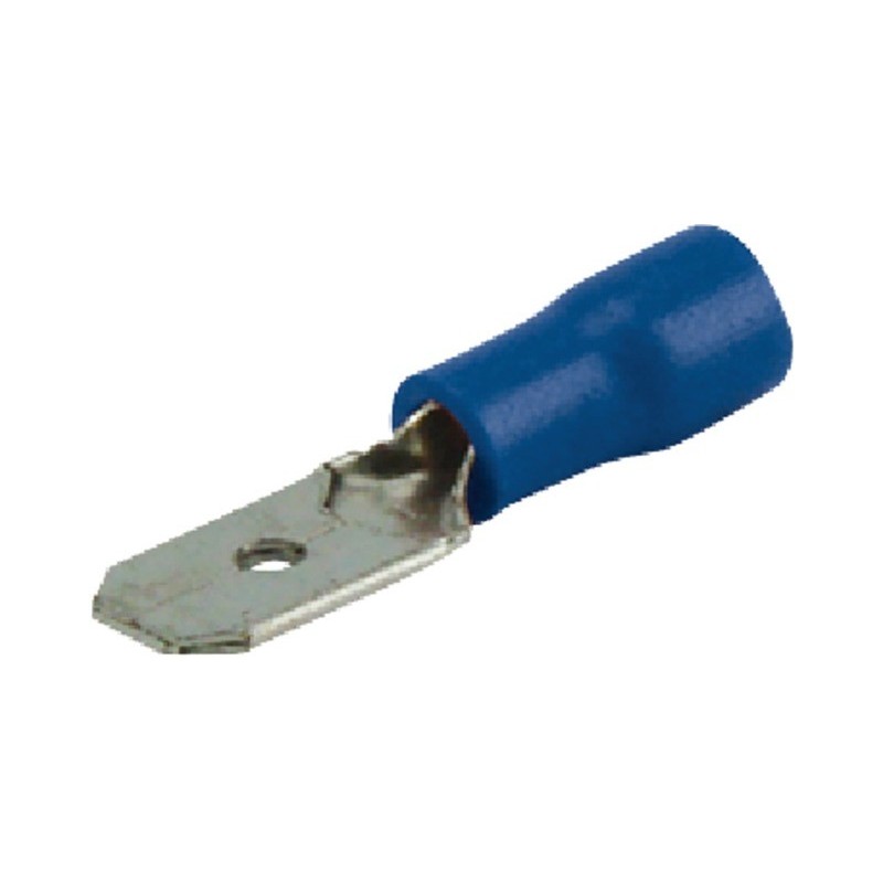 Cosses ouvertes 5mm bleu (boite de 20) Cosses ouvertes 5mm bleu (boite de 20)