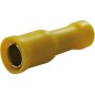 Cosses rondes diamètre 5mm femelle jaune (boite de 14)