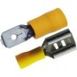 Assortiment de cosse plate mâle / femelle 6.3mm jaune (boite de 18) Assortiment de cosse plate mâle / femelle 6.3mm jaune (boite de 18)