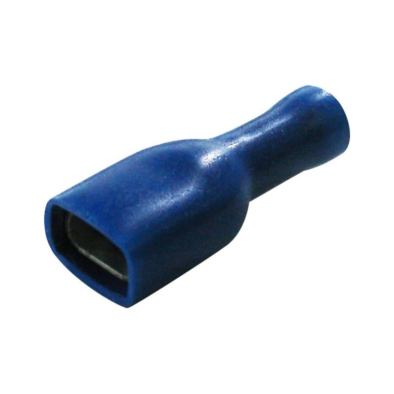 : Cosses plates femelles isolées bleu (boite de 15) : Cosses plates femelles isolées bleu (boite de 15)