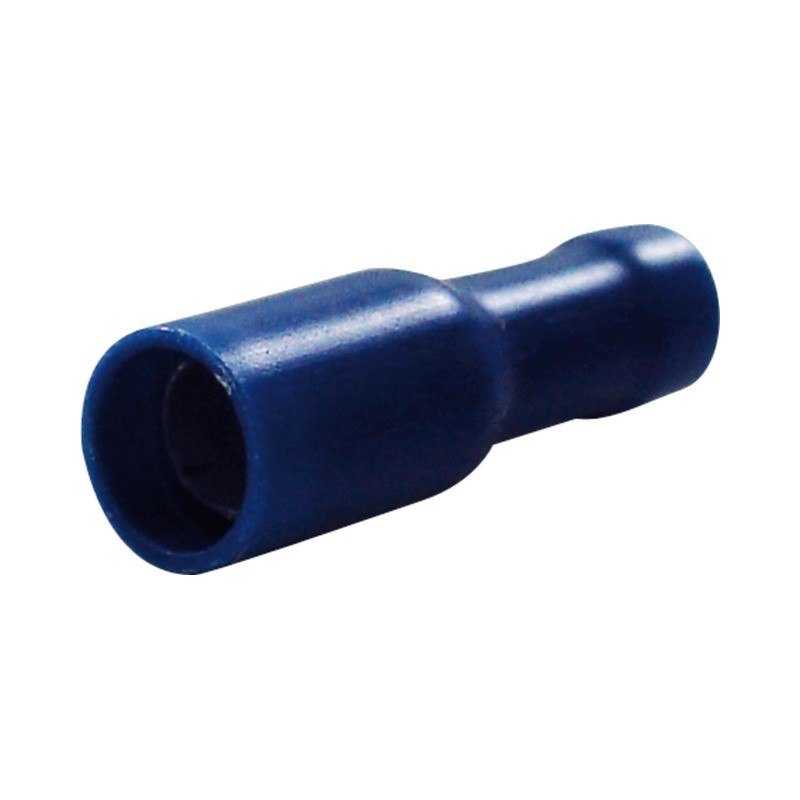 Cosses rondes diamètre 4mm femelle bleu (boite de 16) Cosses rondes diamètre 4mm femelle bleu (boite de 16)