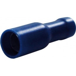 : Cosses rondes diamètre 5mm femelle bleu (boite de 16)