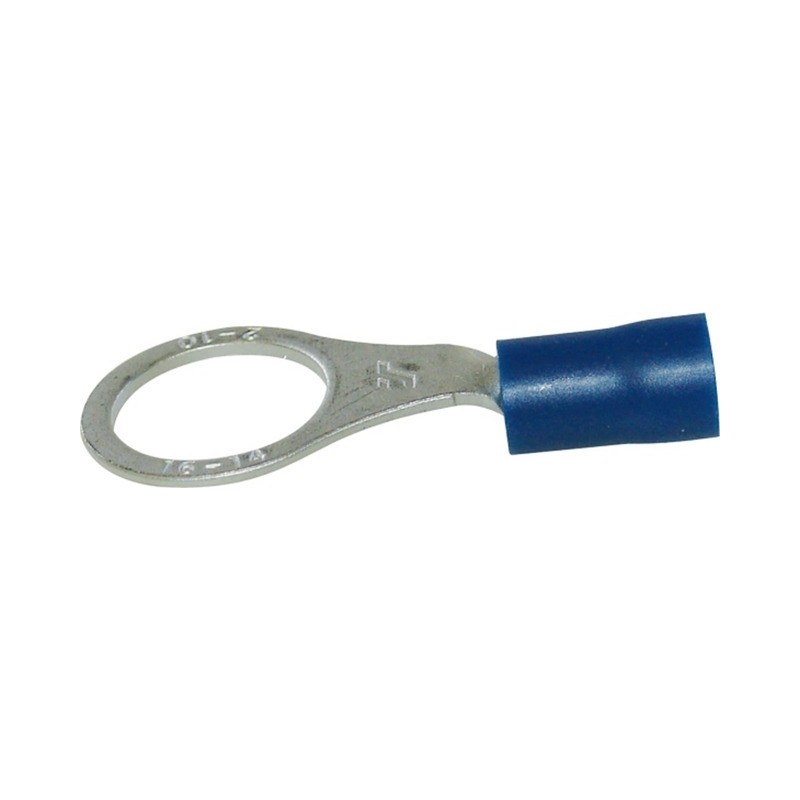 Cosses à oeil mâle 5mm bleu (boite de 25) Cosses à oeil mâle 5mm bleu (boite de 25)