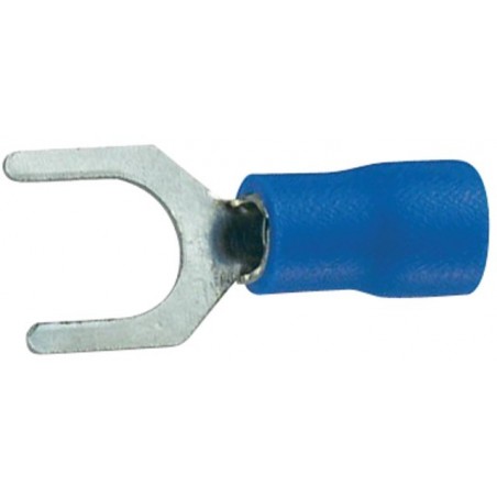 SELEC'XION PRO  : Sachet 100 cosses ouverte pour vis M 5mm bleu