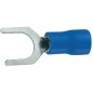 Sachet 100 cosses ouverte pour vis M 5mm bleu Sachet 100 cosses ouverte pour vis M 5mm bleu