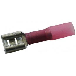 SELEC'XION PRO  : Cosse retractable embout femelle isolée 6.35mm jaune sac de 50