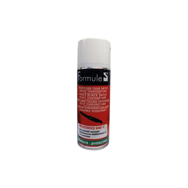 : PEINTURE NOIRE HT T°  AERO 400ML FORMULE S