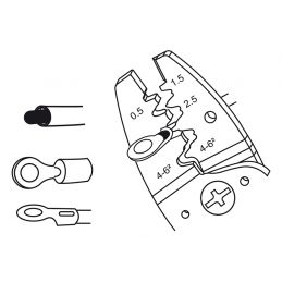 KING TONY  : Pince à sertir standard pour cosses pré-isolées 250 mm