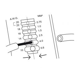 KING TONY  : Pince à sertir standard pour cosses pré-isolées 250 mm