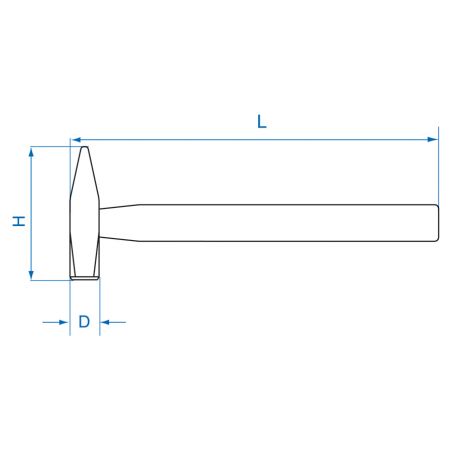 Marteau mécanicien DIN - 7821OS