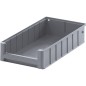 BAC DE STOCKAGE 4209 GRIS RAL 7001 234x90x400 MM