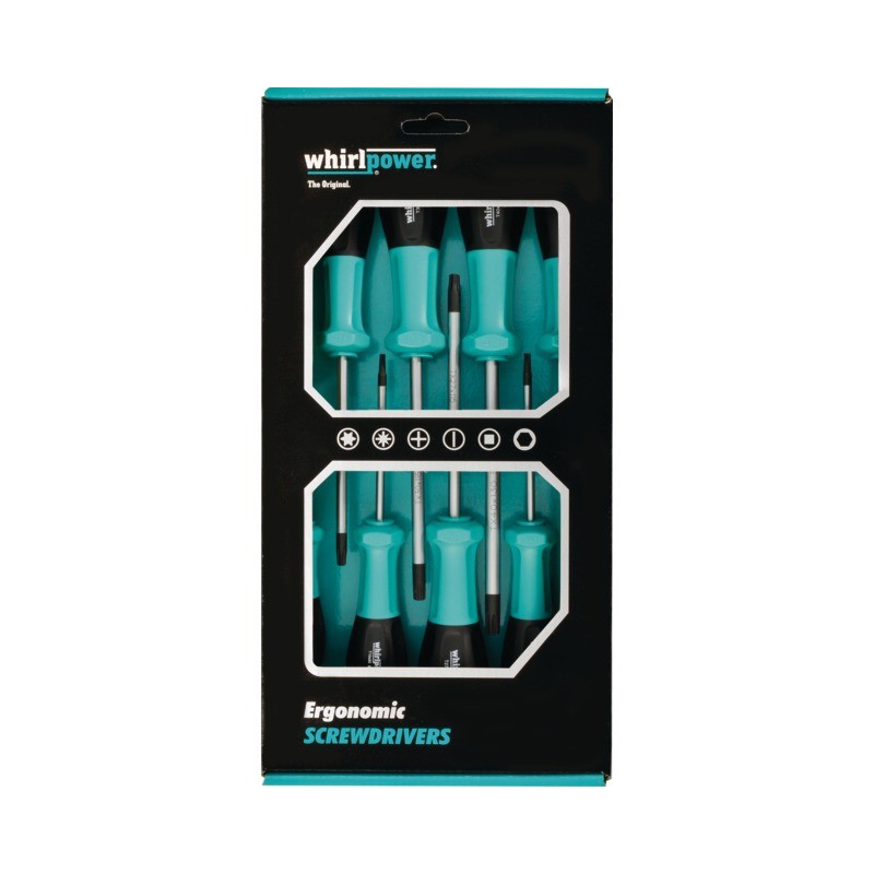 : TOURNEVIS TORX EN BOITE DE 8 PIECES WHIRLPOWER : TOURNEVIS TORX EN BOITE DE 8 PIECES WHIRLPOWER