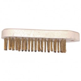 ABcommerces  : Brosse métallique à main violon 5 rangs métallique 186x56mm