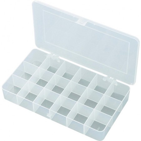Boite de rangement 18 compartiments 28x18x4cm
