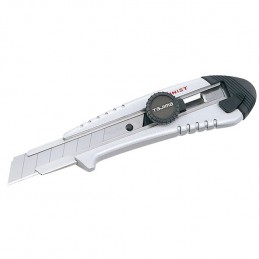 Cutter aluminium 18mm argent verrouilage à molette
