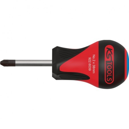 Tournevis Ergotorque+ pozidriv  PZ 2 6x38mm manche court